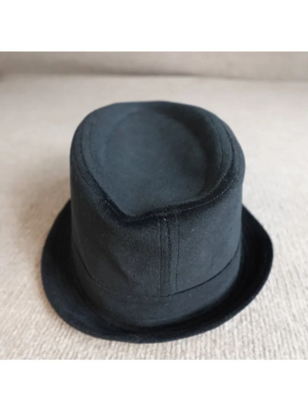 Harley Davidson Womens Hat Medium Black Fedora Velvet Cotton